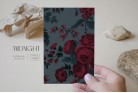 Midnight Rose - Surface Print Patterns.-Floral-Tashi