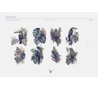 Regal Opulence, Luxurious Tropical Palms and Birds Pattern Design.-Tropicals-Tashi